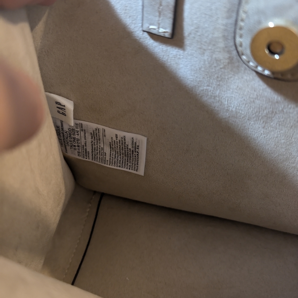 GAP Shimmering Gold Tote Bag/Crossbody NWOT - Picture 16 of 16